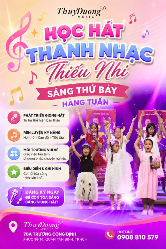 Lớp Thanh Nhạc Thiếu Nhi: 5 Lợi Ích Giúp Con Tự Tin Tỏa Sáng